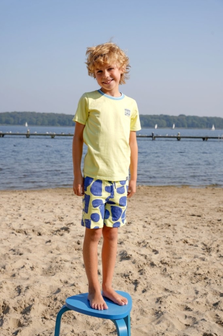 B.Nosy t-shirt Timmy sunny lime packprint (Y502-6405-501)