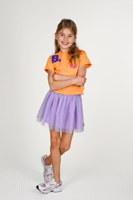 B.Nosy sweater Sadie korte mouwen tangerine (Y503-5300-584)