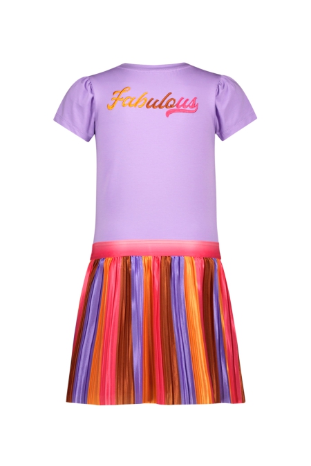 B.Nosy jurk Dannae met plisse rok loganberry (Y503-5812-620)