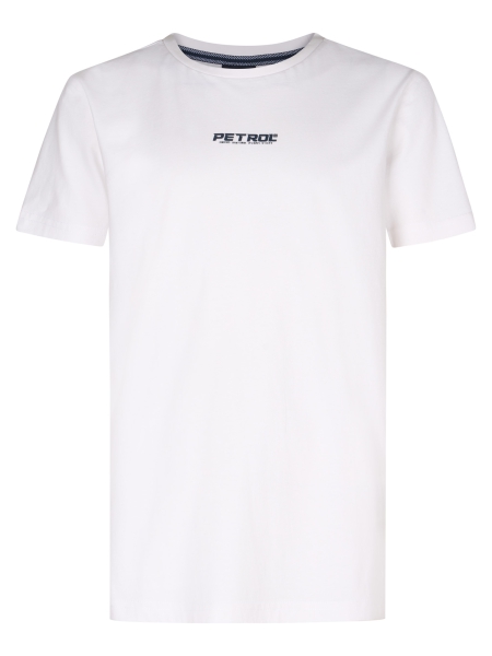 Petrol shirt classic print bright white (B-1050-TSR110-0000)
