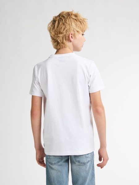 Petrol shirt classic print bright white (B-1050-TSR110-0000)