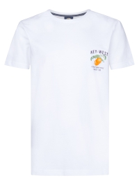 Petrol shirt bright white (B-1050-TSR646-0000)