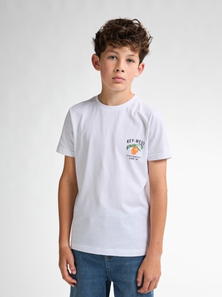 Petrol shirt bright white (B-1050-TSR646-0000)