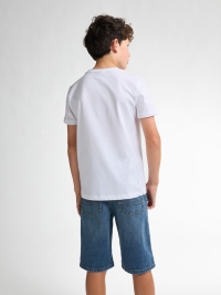 Petrol shirt bright white (B-1050-TSR646-0000)