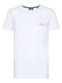 Petrol t-shirt bright white (B-1050-TSR647-0000)