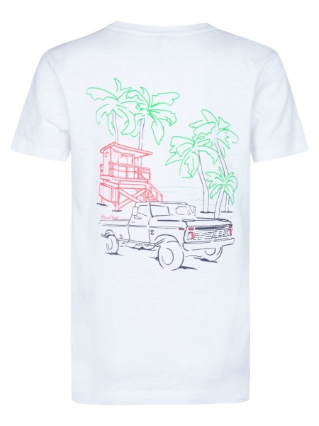 Petrol t-shirt bright white (B-1050-TSR647-0000)