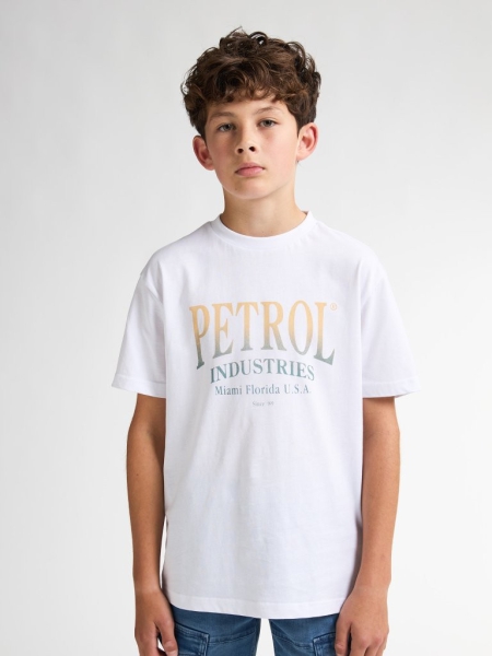 Petrol shirt bright white (B-1050-TSR664-0000)