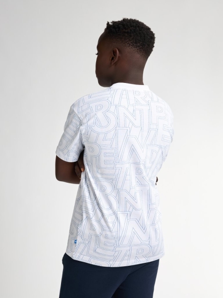 Petrol shirt bright white aop (B-1050-TSR680-0000)