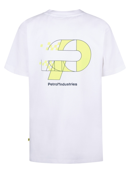 Petrol t-shirt bright white neon logo (B-1050-TSR682-0000)