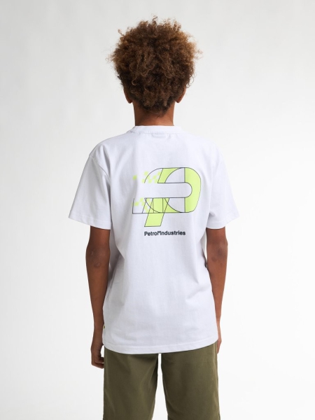 Petrol t-shirt bright white neon logo (B-1050-TSR682-0000)