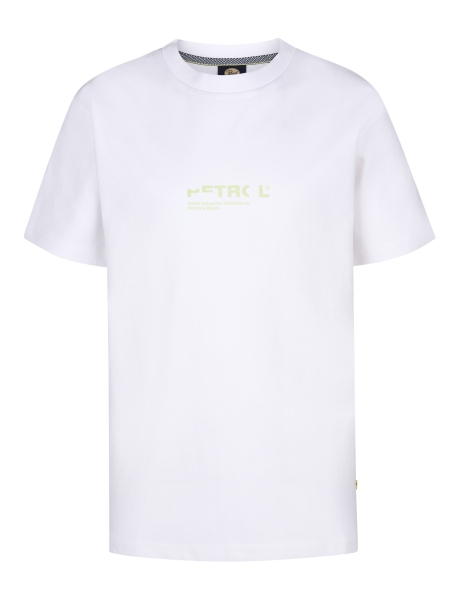 Petrol shirt classic print bright white (B-1050-TSR683-0000)