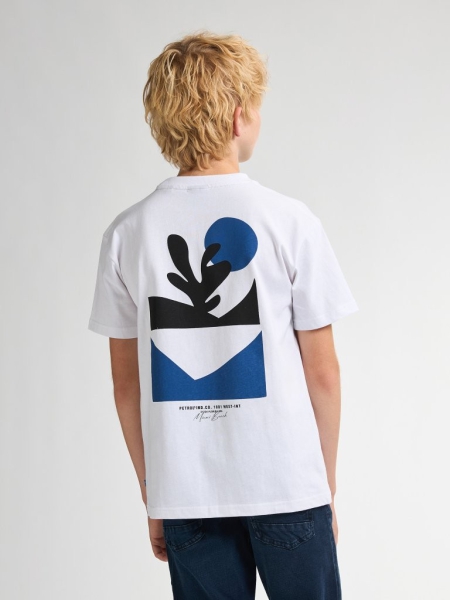 Petrol shirt bright white (B-1050-TSR693-0000)