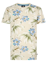 Petrol t-shirt seashell aop (B-1050-TSR655-0112)