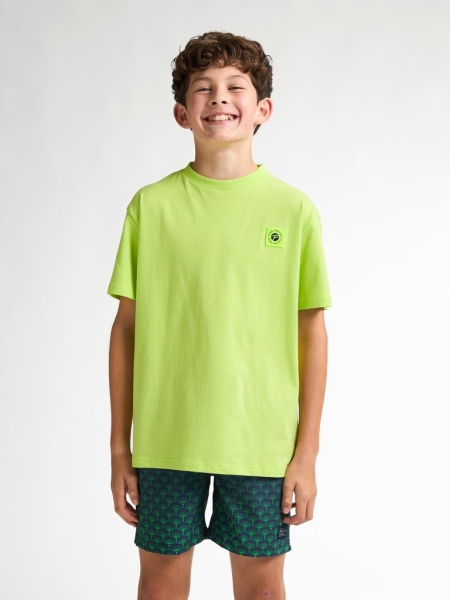 Petrol t-shirt acid yellow (B-1050-TSR609-1107)