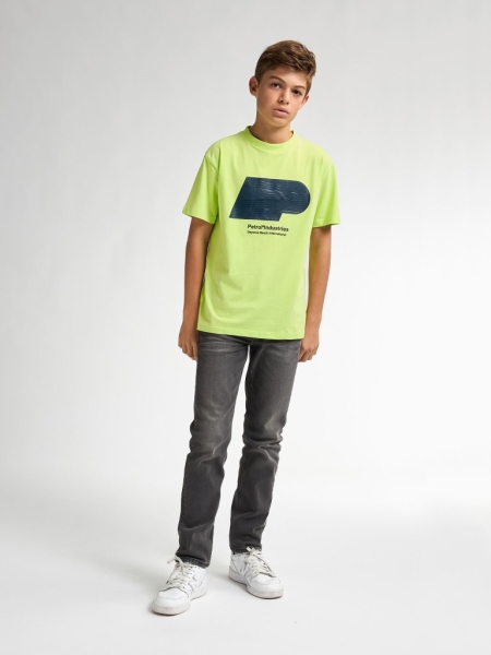 Petrol t-shirt acid yellow (B-1050-TSR675-1107)