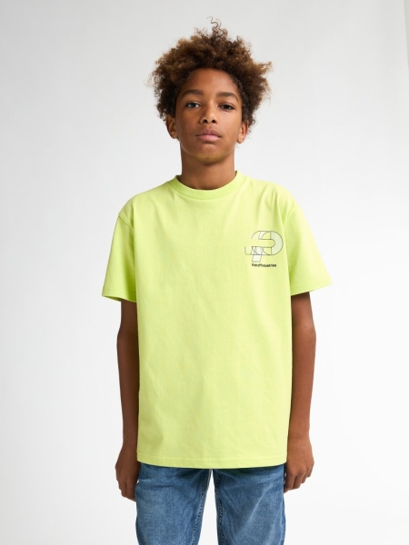 Petrol t-shirt acid yellow (B-1050-TSR682-1107)
