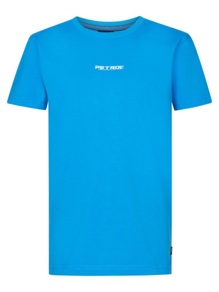 Petrol shirt classic print dark aqua (B-1050-TSR110-5044)