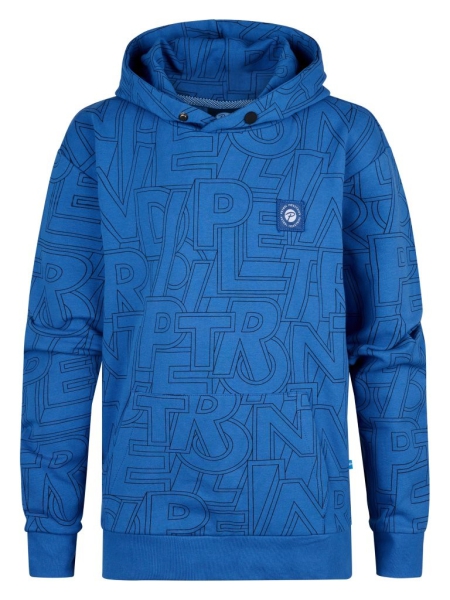 Petrol hoodie aop imperial blue (B-1050-SWH351-5093)