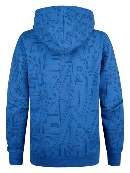 Petrol hoodie aop imperial blue (B-1050-SWH351-5093)