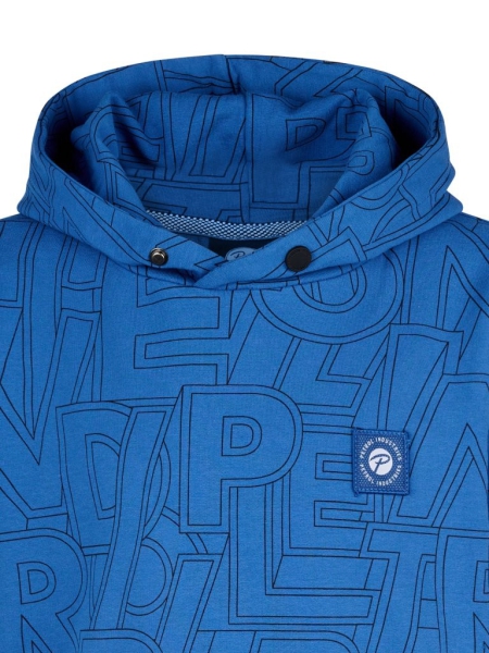 Petrol hoodie aop imperial blue (B-1050-SWH351-5093)