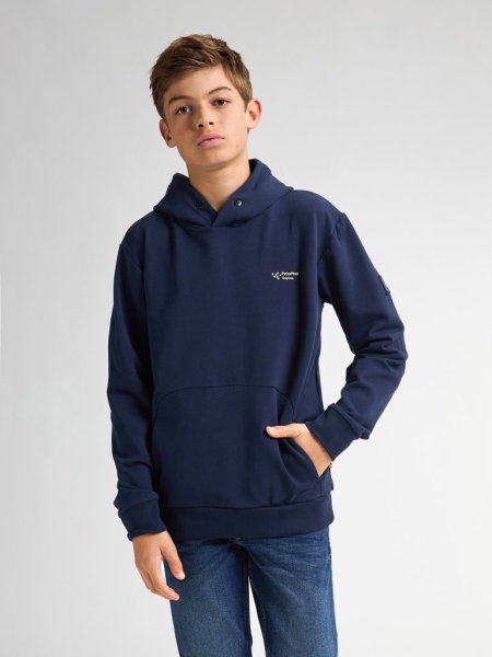 Petrol hoodie navy blue (B-1050-SWH361-5178)