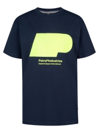 Petrol t-shirt navy blue (B-1050-TSR675-5178)