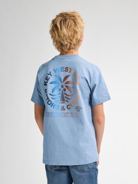 Petrol t-shirt pale blue (B-1050-TSR620-5187)