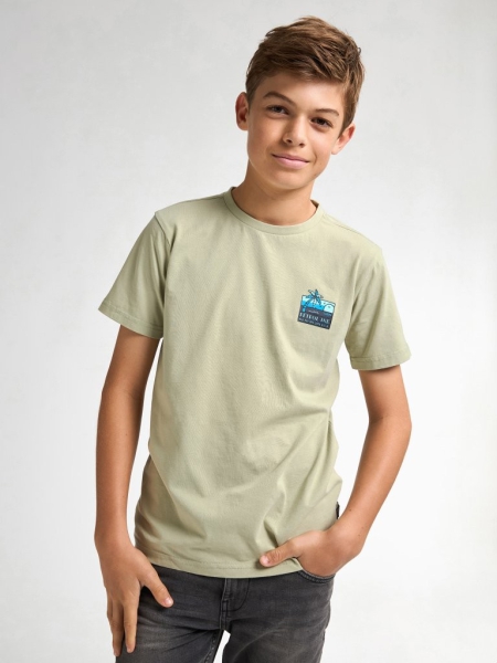 Petrol shirt classic print desert saga (B-1050-TSR109-6173)