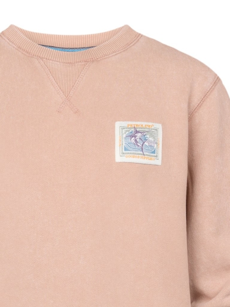 Petrol sweater round neck sandal wood (B-1050-SWR311-7143)