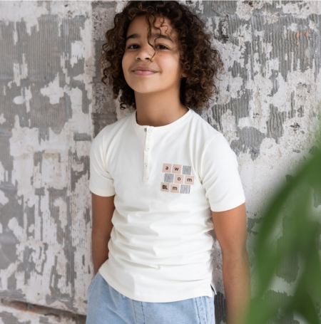 Shirt Joep coco white