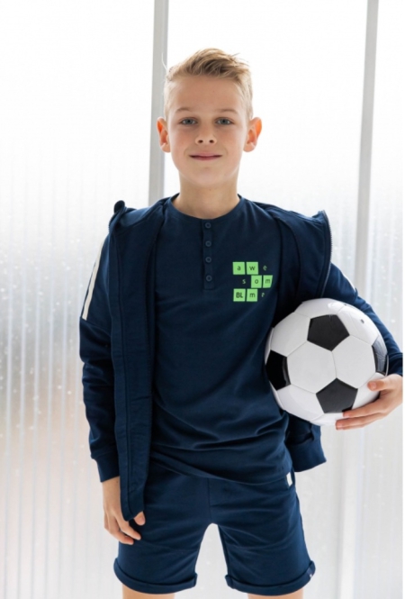 Shirt Joep crazy navy