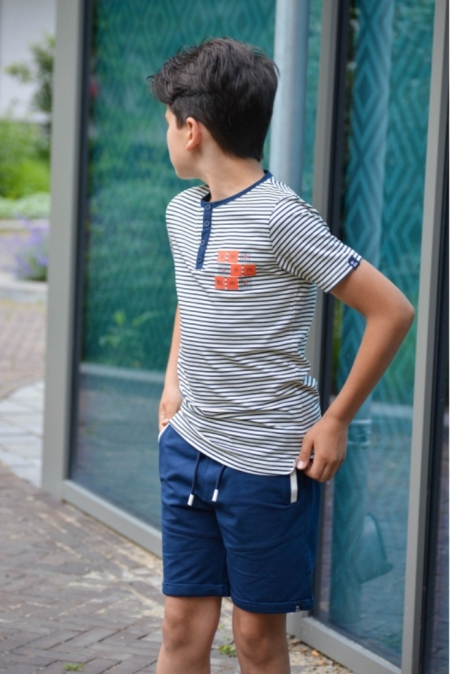 Shirt Joep stripe-navy