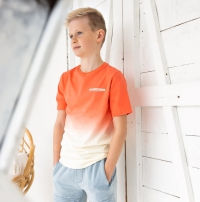 Dip dye shirt Luca cool coral