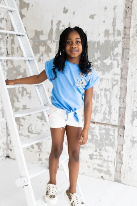 Short Denim Emily white