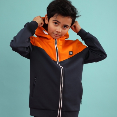 Softshell jacket James Navy orange