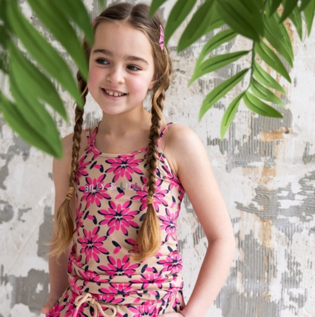 Tanktop Puck ibiza funky flower