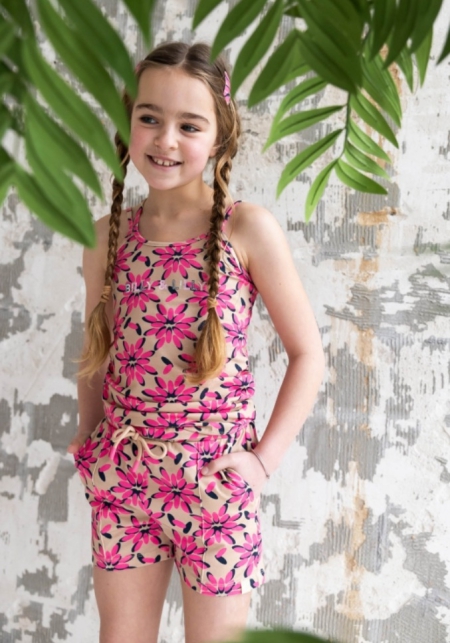 Tanktop Puck ibiza funky flower