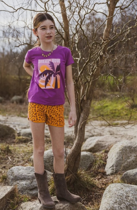 4President short Nadine leopard aop