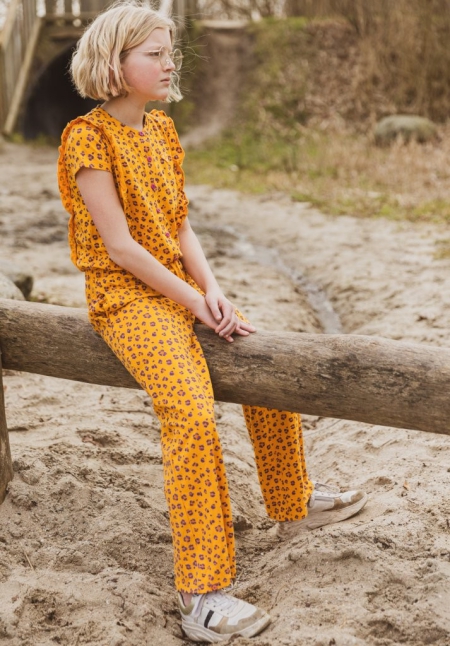 4President jumpsuit Natalee leopard aop orange