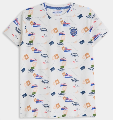 4President shirt Pablo white aop