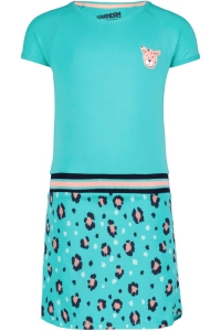 Louder! jurk Bo turquoise panter