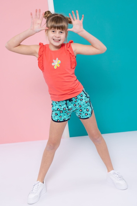 Louder! shorts Fay turquoise panter