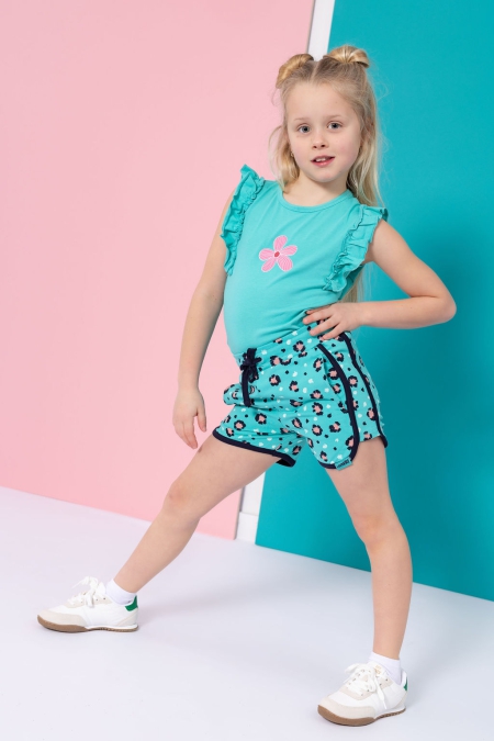 Louder! shorts Fay turquoise panter