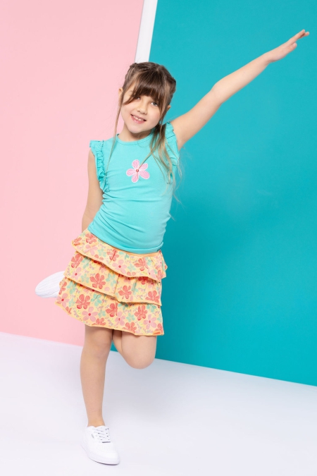 Louder! shirt Felien turqouise