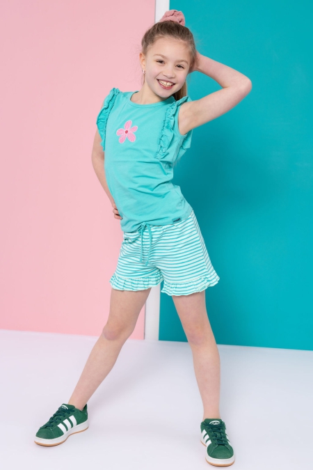 Louder! shorts Ivy brook green stripes