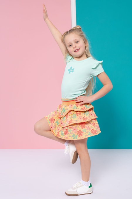 Louder! rok Jade calypso coral tropical flower