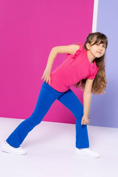 Louder! flared broek Jessie evening blue