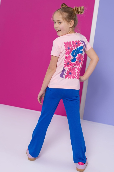 Louder! flared broek Jessie evening blue