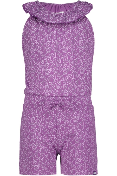 Louder! jumpsuit Lotta crushed grape hearts