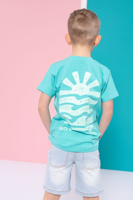 Louder! shirt Mels turquoise